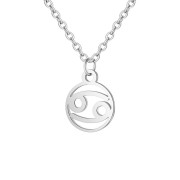 Zodiac necklace: Cancer - Zodiac, Silver