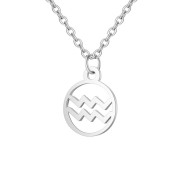 Zodiac necklace: Aquarius - Zodiac, Silver