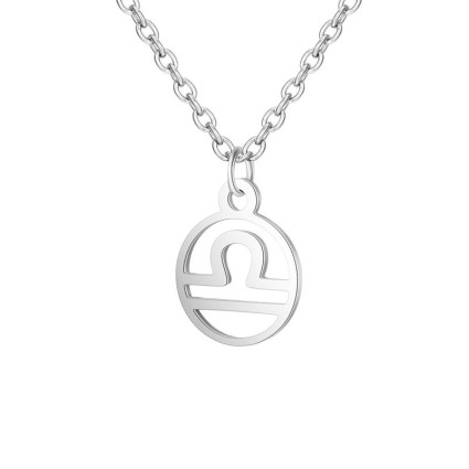 Zodiac necklace: Libra - Zodiac, Silver