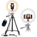 Ring Light Model 3120 for YouTube and TikTok | With Stand max. 136 cm & Bluetooth Remote Control