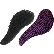Detangler Hair Brush, Purple Zebra