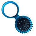 Compact Make-up Mirror with Brush Blue
