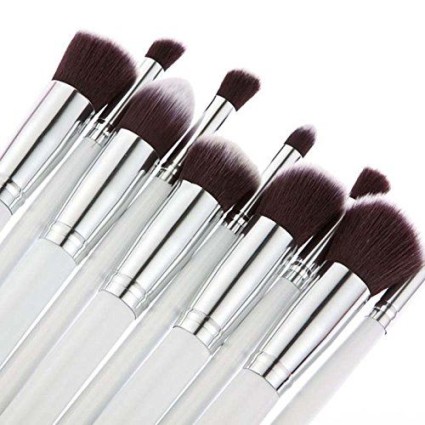 Technique PRO Makeup Brushes, Silver edition - 10 pcs