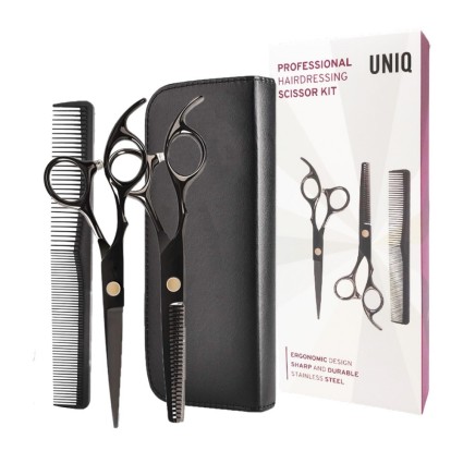 PRO Hair Cutting Scissors Set with haircomb and leather case