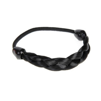 Pony O - Hair elastic with twisted fake syntetic hair - Many colors