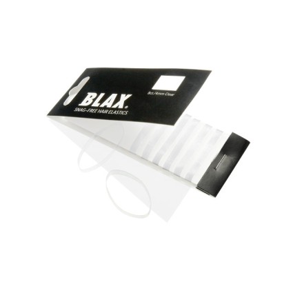 BLAX Snagfree hair elastics 4mm Clear 8pcs
