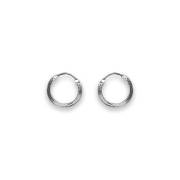 Creole Hoop Earrings for women - Silver 15 mm