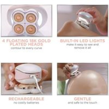 Rechargeable hair remover for legs | Hearts of Love edition