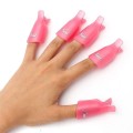 Finger clips to remove Gel polish and Gel Nails - 10 pcs