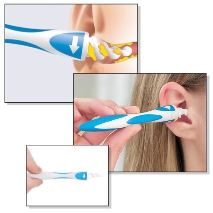Earwax Removal Tool | Ear Cleaning Tool, Soft Silicone Earwax Removal Tool with 16 Replacement Heads