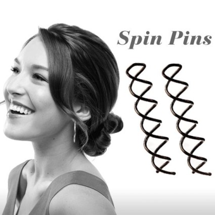 Spin Pins - Black 2pcs