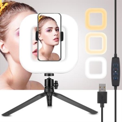 Selfie Ring Light for iPhone / Android | LED lighting for smartphones - D21