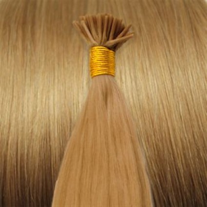 50 cm Cold Fusion hair extensions Golden Blonde 27#