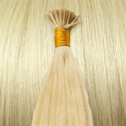 50 cm Cold Fusion hair extensions Platin blonde 60#