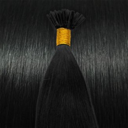 60 cm Cold Fusion hair extensions Black 1#