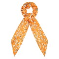 Soho scrunchie with scarf - orange