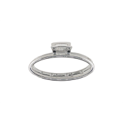 Soho oval small metal hair clamp - silver