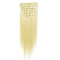 Clip on hair extension 65 cm 60# Platin blonde