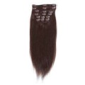 7set Fake Hair extensions fiber dark brown 2#