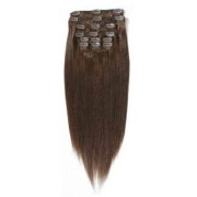 Clip on hair hair extensions 50 cm 4# Brown 