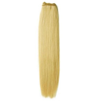 60 cm weft Hair extensions Platin Blonde 60#